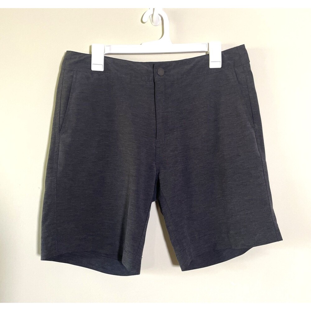 Faherty All Day Shorts Men's Size 32 Gray Drawstring Chino Casual Walking Preppy